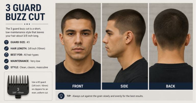 guard buzz cut hairstyle for men