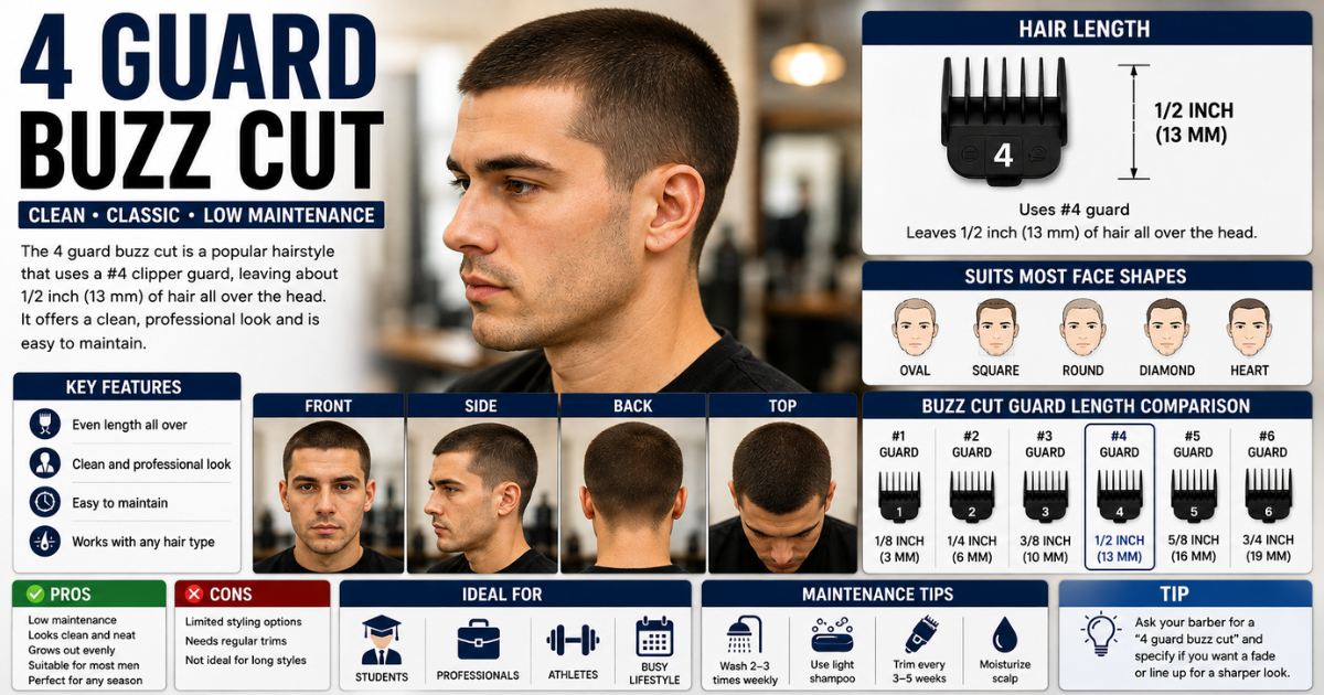 4 Guard Buzz Cut Length Benefits and Styling Tips