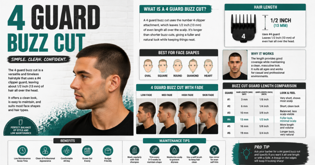 4 Guard Buzz Cut Length Benefits and Styling Tips